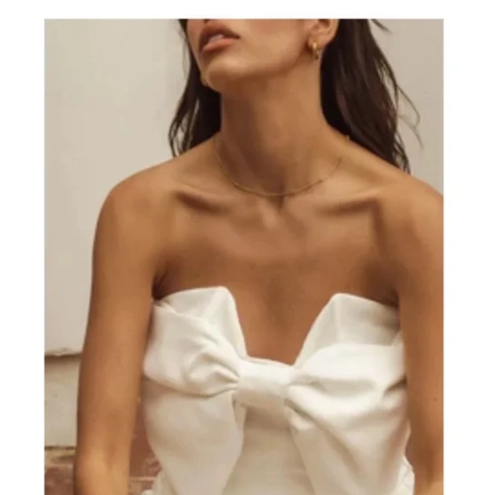 Bohme Bow Statement Strapless Top